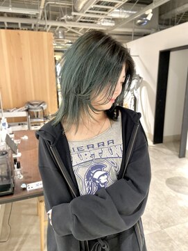 ゴウトゥデイ 渋谷MODI店(GO TODAY) 透明感オリーブグレージュ×ミディアムレイヤー