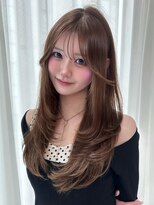 ハック 天神(HACK)&nbsp;【Hina天神美容室】オリーブベージュ×レイヤーカット