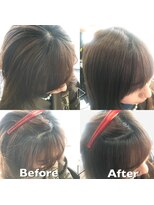 ビューティーアンドケアカロン(Beauty and Care CALON)&nbsp;【銀座】顔周りのくせ・うねりにも髪質改善縮毛矯正で自然な前髪