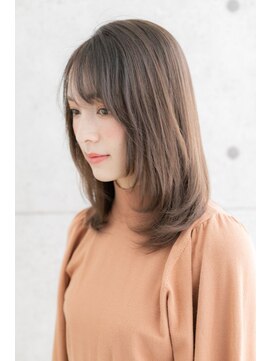 ミック ヘアアンドビューティー 大山店(miq  Hair&Beauty) シースルーバングで抜け感…ニュアンスワンカール