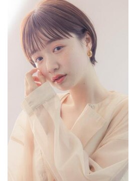 ミンクス 銀座店(MINX) シースルーバングのナチュラルショートヘア