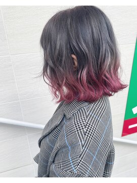 カモン(CAMON) camon. gray×pink gradation