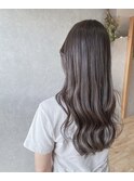 極細ハイライトカラー×グレージュカラー