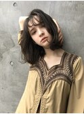 外ハネミディアムボブ