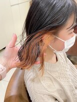 ネオリーブアイム 横浜西口店(Neolive aim)&nbsp;オレンジ インナーカラー【横浜】