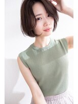 ブラン(BLANC.)&nbsp;大人可愛いナチュラルショートボブ　20代30代40代50代