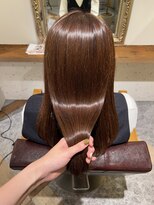 ムーン(moon) #ロングヘア #グレージュカラー #ボブウルフ#ココアベージュ