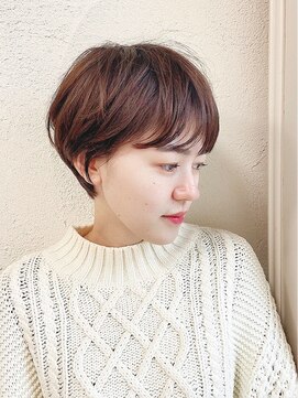 ハウスアンドヘアーワークス(House&Hair works) 前髪あり大人小顔ショート30代40代50代　藤沢