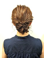 結婚式お呼ばれヘアセット/ざっくりゆるめアップ/二次会/披露宴