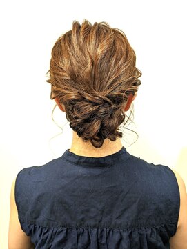 ビューティック ハラジュク(Hair&Make Beautique Harajuku) 結婚式お呼ばれヘアセット/ざっくりゆるめアップ/二次会/披露宴