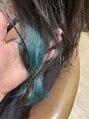 ブランシェ ヘアデザイン(BLANCHE hair design) 推しカラーを使って結んだ時にチラッと見えるイヤリングカラー!