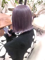 シュガー ヘアアンドネイル 仙台(SUGAR)&nbsp;ラベンダーパール＊切りっぱなしボブ