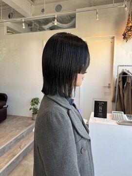 ロカ 表参道(loka) レイヤーボブ/姫カット[表参道/ブリーチ/ハイライト]Mai