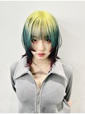 姫カットボブ×信号機カラー