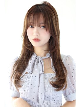 ヘアサロンガリカアオヤマ(hair salon Gallica aoyama) <瀧川彩季>前髪ありワンカールでかわいい大人フェミニンヘア