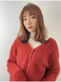 内巻き×無造作スタイル