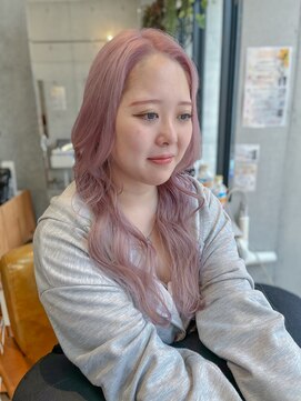 アクト 原宿(ACT) レイヤーカット×ペールピンク