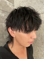 ニアウ 伊勢崎連取店(Niau)&nbsp;メンズマッシュウルフツイストスパイラルパーマメンズパーマ