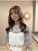 ケアブリーチミルクティーベージュカラーレイヤーカット韓国ヘア