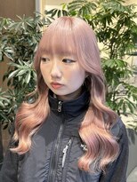 アニュー(A'nyu)&nbsp;ピンクベージュ／ルーツカラーエンドカラーアンブレラカラー