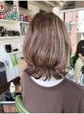 ダメージレス白髪染ぼかし特化salon!ハイライト／白髪染め