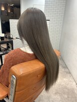 アイリー 名古屋(A/LEE)&nbsp;オリーブグレー/ブリーチカラー/透け感カラー