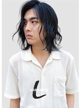 ラレイ ハラジュク(Lalei harajuku) 原宿ロン毛男子スパイラルパーマキムタク木村拓哉ロン毛パーマ