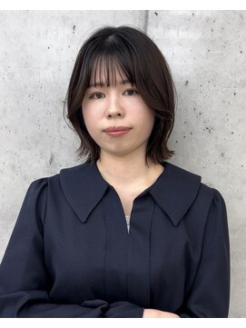 ビューブルー 亀戸錦糸町(VIEW BLUE) 美髪シアーカラーピンクブラウンショートカット切りっぱなしボブ