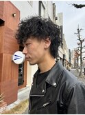 ウルフカットシャドウパーマツイストスパイラルメンズカット韓国