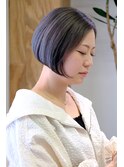 ブリーチカラーモノトーングレーカラー☆ボブ20代30代40代