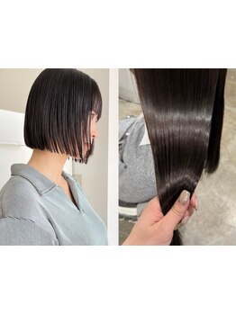 従来のストレートとは仕上がりが違う！好みの質感を叶えながら素髪のような自然なストレートに◎