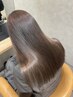 【工藤指名限定】髪質改善ストレートリタッチ＋水素カラー ￥24,200 