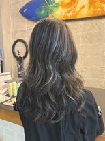 ブルー(BLUE.) コントラストハイライト