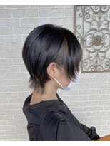 アボックス(abox)&nbsp;ショートウルフ×インナーカラー