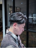 メンズサロンブッシュ 水広店(Men's salon BUSH)&nbsp;フェザーパーマ＋フェード[メンズ/メンズカット/メンズパーマ]