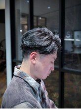 メンズサロンブッシュ 水広店(Men's salon BUSH)&nbsp;フェザーパーマ＋フェード[メンズ/メンズカット/メンズパーマ]