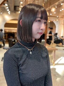 ロンドクレール 川崎(Lond clair) 【北澤華】ブリーチなし/髪質改善/ピンクベージュ/前髪/川崎