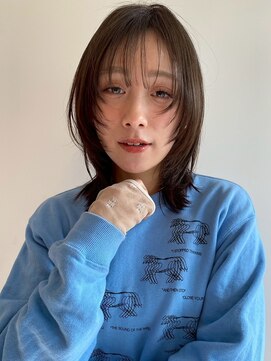 ブラウヘアアンドケア(care) 顔周りレイヤースタイル