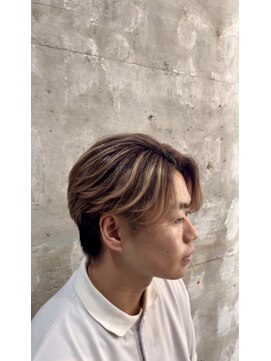 カットワークススリックバイフェローズ(CUT WORKS SLICK by fellows) バレイヤージュ×センターパート