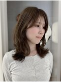 【天王寺/阿倍野】ミディアムレイヤー×透明感ベージュ