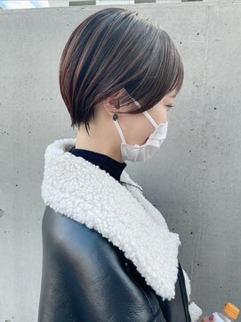アース 大曽根店(HAIR&MAKE EARTH) 耳掛け丸みショートボブ