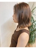 【CRAFT】切りっぱなしボブ // くすみベージュ