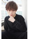 ソフトツーブロック ナチュラルマッシュ スパイラルパーマ