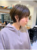 【石田勇士郎】インナーカラー髪質改善厚めバングスリークボブ
