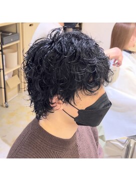 ニコフクオカヘアーメイク(NIKO Fukuoka Hair Make) 「NIKO」マッシュウルフパーマ　福岡天神