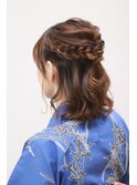 【浴衣のヘアセット】　ショートボブの方におすすめ