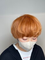 五角髪&nbsp;清潔感オレンジマッシュ