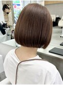 ショート 大人ショート マチルダボブ ピンクベージュ