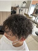 マッシュ波巻きパーマ