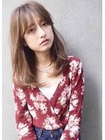 マルツ 銀座(maltu) 【色っぽ シースルーバング 透明感】 シルバーベージュカラー